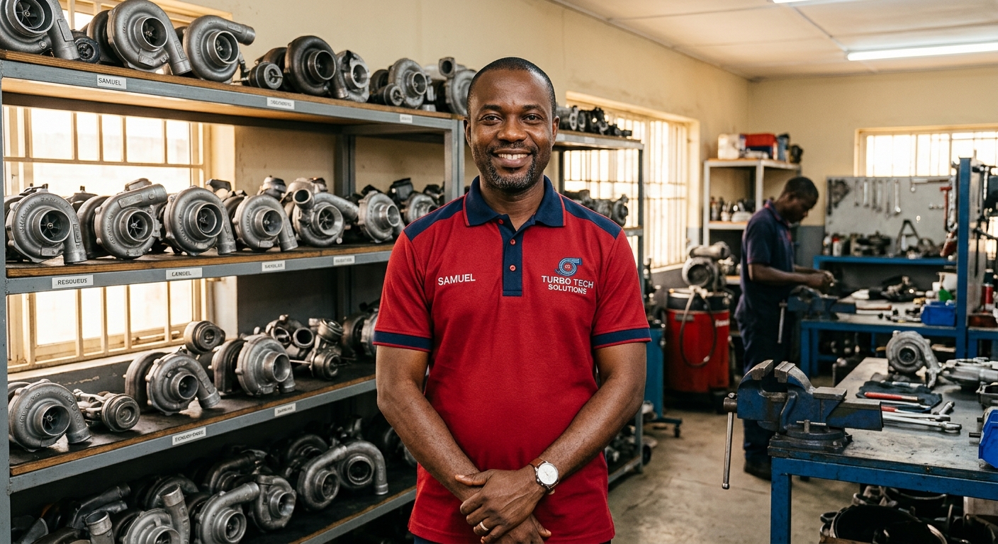 Planet Turbo Services workshop owner in Nairobi