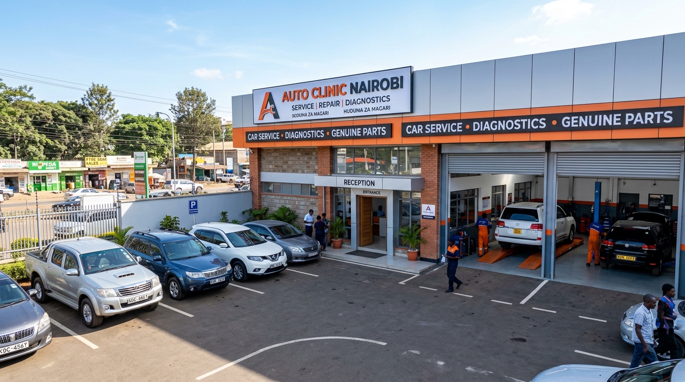 Planet Turbo Services workshop exterior in Nairobi